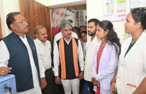 मुख्यमंत्री ने आज सहसपुर ग्राम पंचायत आयुष्मान आरोग्य मंदिर का औचक निरीक्षण किया