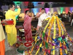 मुख्यमंत्री निवास में हुआ होलिका का दहन, गौ-काष्ठ का किया गया उपयोग