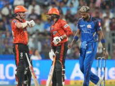 243 रन के बावजूद मुंबई की हार, हैदराबाद ने 6 विकेट से जीता मुकाबला