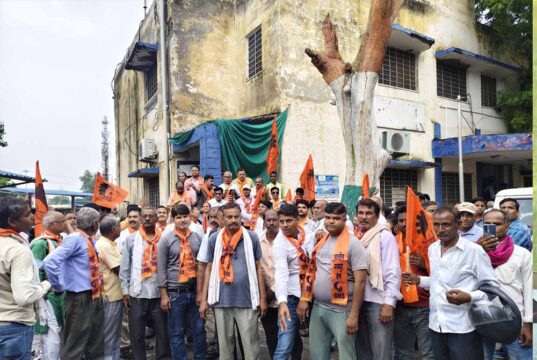 Bharatiya Mazdoor Sangh के बैनर तले रैली, Geeta Soni की अगुवाई में परिवहन कर्मियों ने उठाई कल्याण और सुरक्षा की मांग