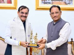 मुख्यमंत्री से सांसद विष्णु दत्त शर्मा ने की सौजन्य मुलाकात