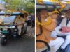 VIP कल्चर से अलग दिखे निगम अध्यक्ष: ई-रिक्शा से पहुंचे दफ्तर, बोले- ईंधन बचाना जरूरी