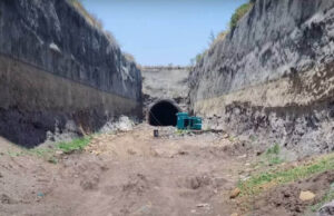 धार की टीही टनल का निर्माण अंतिम चरण में, 60 मीटर काम बाकी और 12 मीटर में ट्रैक बिछा