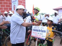सन्डे ऑन सायकल कार्यक्रम में शामिल हुए उपमुख्यमंत्री अरुण साव