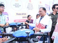 महिलाएं ड्रोन से उर्वरक एवं कीटनाशक का करेंगी वैज्ञानिक छिड़काव