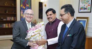 मुख्यमंत्री निवास में जर्मनी के काउंसलेट जनरल हालियर से मुलाकात, औद्योगिक एवं आर्थिक सहयोग पर हुआ विचार-विमर्श