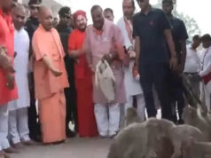 चित्रकूट में आध्यात्मिक रंग में दिखे CM योगी, कामदगिरि परिक्रमा और हनुमान मंदिर दर्शन के दौरान हुआ भव्य स्वागत