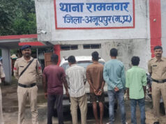 05 वारंटी गिरफ्तार, 06 स्थायी वारंट तामील, थाना रामनगर पुलिस की कॉम्बिंग गश्त में कार्रवाई