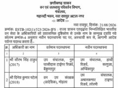 CG Forest Department Transfer: वन विभाग में तबादलों की लिस्ट जारी, कई वन मंडलाधिकारी बदले