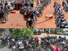 CG में स्टंट करने वाले बाइकर्स पर शिकंजा, पुलिस ने पकड़ा तो कान पकड़कर माफी मांगते नजर आए युवक