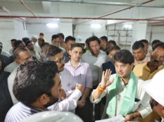 मल्टीलेवल कार पार्किंग का जायजा लेने पहुंचे केंद्रीय मंत्री सिंधिया