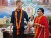 जांजगीर में अनोखी शादी, गांव की युवती और नीदरलैंड के युवक ने थामा एक-दूजे का हाथ