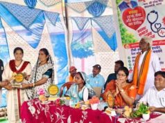 धमतरी जिला के मोंगरागहन में मेगा स्वास्थ्य शिविर का आयोजन