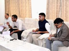 बारिश में रूके कार्यों को शीघ्र प्रारंभ करने तथा कार्यों में तेजी लाने कहा